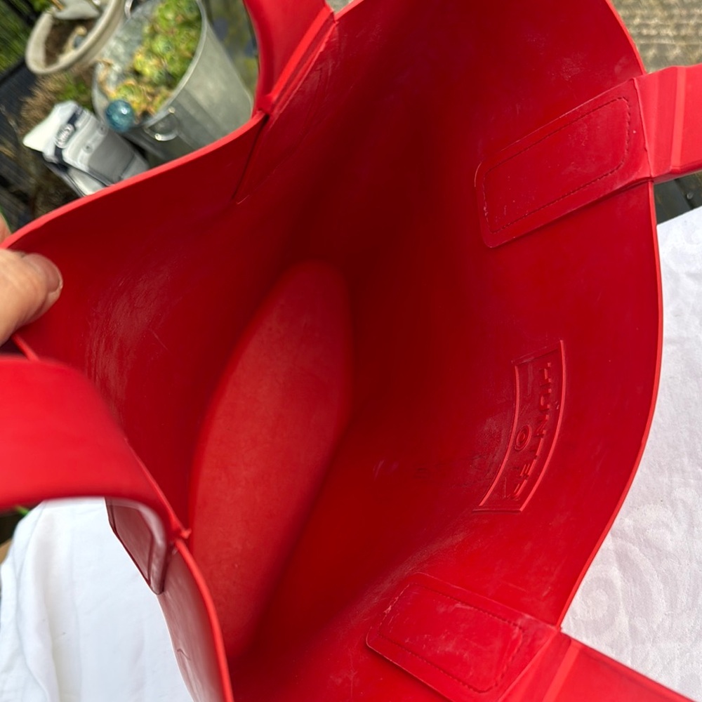 Hunter Red Tote Bag Rubber tote - Picture 4 of 8